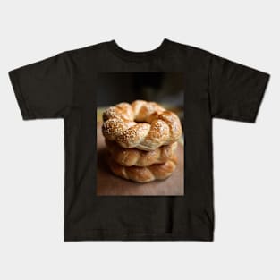 Stack of bagels Kids T-Shirt